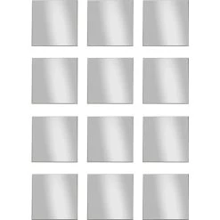 Blitzangebot 😀 Spiegelprofi Spiegelkachel-Set LINUS, Ca. 15x15 Cm, 12-teilig, Inkl. Klebepads 🧨
