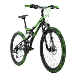Angebote ✔️ Mountainbike Fully 26'' Crusher Schwarz-grün RH 44 Cm KS Cycling ⭐