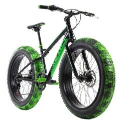 Coupon 🎉 Mountainbike Fatbike 24'' SNW2458 Schwarz-grün RH 38 Cm KS Cycling ❤️