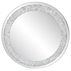 Billig 🔔 Spiegelprofi Designspiegel LIANA, Ca. Ø 60 Cm, Mit Strasssteinen ❤️
