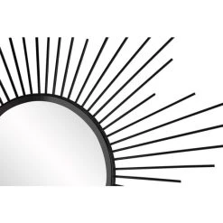 Neu ✨ Spiegelprofi Deko-Spiegel - Schwarz - Metall - Ø 60 Cm - Sonnen-Motiv ❤️ -Spiegelprofi Verkäufe unnamed file 133