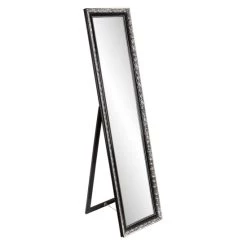 Auslauf 😍 Spiegelprofi Standspiegel PIUS, Ca. 40x160 Cm, Schwarz/silberfarben 🧨