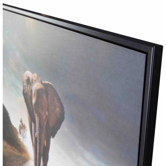 Blitzangebot ⭐ Spiegelprofi Gerahmtes Bild TAIRA, 100x140 Cm, 'Street Elephant', Rahmen: Schwarz ❤️ 5 Blitzangebot ⭐ Spiegelprofi Gerahmtes Bild TAIRA, 100x140 Cm, 'Street Elephant', Rahmen: Schwarz ❤️ – Bild 3