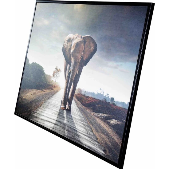 Blitzangebot ⭐ Spiegelprofi Gerahmtes Bild TAIRA, 100x140 Cm, 'Street Elephant', Rahmen: Schwarz ❤️ 6 Blitzangebot ⭐ Spiegelprofi Gerahmtes Bild TAIRA, 100x140 Cm, 'Street Elephant', Rahmen: Schwarz ❤️ – Bild 4