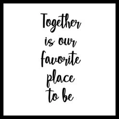 Aktion 🎉 Spiegelprofi Gerahmtes Bild DANJA, 35x35 Cm, 'Favorite Place', Rahmen: Schwarz 🎉