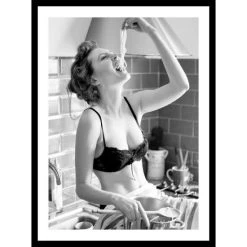 Besorgen 🌟 Spiegelprofi Gerahmtes Bild LORNA, 30x40 Cm, 'Pasta', Rahmen: Schwarz 🌟