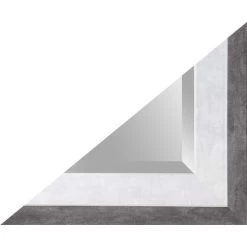 Budget ⌛ Spiegelprofi Rahmenspiegel ALEXA, Ca. 50x70 Cm, Schwarz/silberfarben, Mit Facette 😍 -Spiegelprofi Verkäufe unnamed file 323