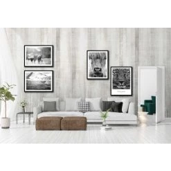 Brandneu 🧨 Spiegelprofi Gerahmtes Bild LORNA, 30x40 Cm, 'Cow Portrait', Rahmen: Schwarz 🛒 -Spiegelprofi Verkäufe unnamed file 372