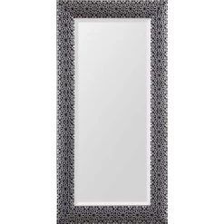 Bester Verkauf ⌛ Spiegelprofi Rahmenspiegel SCARLETT, Ca. 75x150 Cm, Schwarz/silberfarben, Mit Facette 🌟