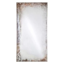 Budget ✨ Spiegelprofi Siebdruckspiegel DUST, Ca. 78x153 Cm, Destroyed/Rost-Optik ✔️