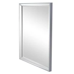 Coupon 👍 Spiegelprofi Rahmenspiegel NADINE, Ca. 60x80 Cm, Silberner Rahmen 😀
