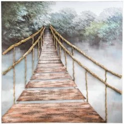 Rabatt ✨ Spiegelprofi Original RIMBO, 90x90 Cm, 'Rope Bridge' 🎉