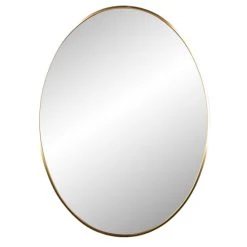 Auslauf 🧨 Spiegelprofi Ella Rahmenspiegel Gold, Oval - 60 X 80cm ⌛
