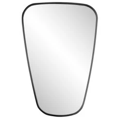 Budget 🎉 Spiegelprofi Ella Rahmenspiegel Schwarz, Abgerundet - 50 X 70cm 😉