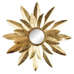 Blitzangebot 😀 Spiegelprofi Star Metallspiegel Gold - Ø 75cm ✨