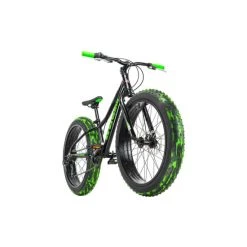 Schlussverkauf 🔔 Jugendfahrrad Fatbike 24'' Crusher Aluminiumrahmen Schwarz-grün RH 30 Cm KS Cycling 🥰