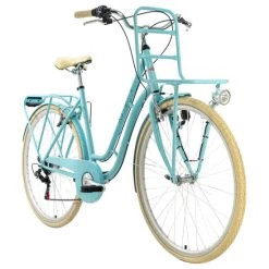 Auslauf 🔥 Cityfahrrad 28'' Swan Türkis Frontgepäckträger RH 51 Cm KS Cycling 🤩