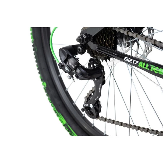 Billig 😉 Mountainbike Fully 24'' Crusher Schwarz-grün RH 41 Cm KS Cycling 🛒 6 Billig 😉 Mountainbike Fully 24'' Crusher Schwarz-grün RH 41 Cm KS Cycling 🛒 – Bild 4