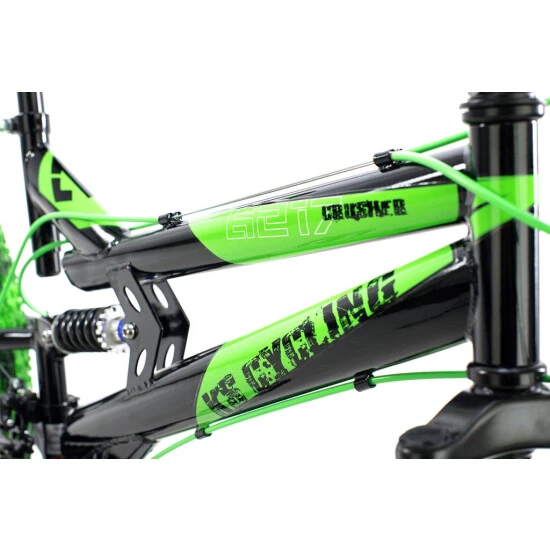 Billig 😉 Mountainbike Fully 24'' Crusher Schwarz-grün RH 41 Cm KS Cycling 🛒 12 Billig 😉 Mountainbike Fully 24'' Crusher Schwarz-grün RH 41 Cm KS Cycling 🛒 – Bild 10