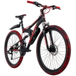 Blitzangebot ✨ Mountainbike Fully 26'' Bliss Pro Schwarz-rot RH 46 Cm KS Cycling 🎁