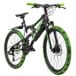 Top 10 🛒 Mountainbike Fully 24'' Bliss Schwarz-grün RH 38 Cm KS Cycling 🌟