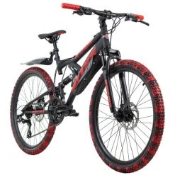 Beste Bewertungen von 👍 Mountainbike Fully 24'' Bliss Schwarz-rot RH 38 Cm KS Cycling 💯