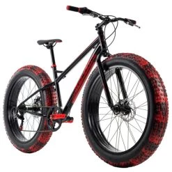 Coupon ⭐ Fatbike 26'' SNW2458 Schwarz-rot RH 43 Cm KS Cycling 👏