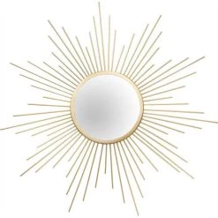 Coupon 🔔 Spiegelprofi Metallspiegel Sun Goldfarben- 60cm 🛒