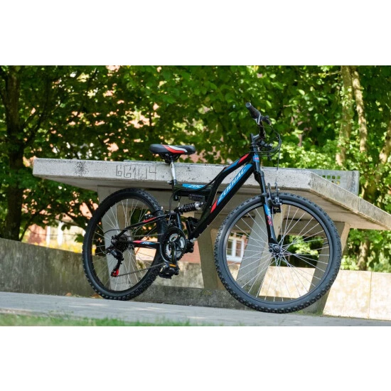 Schlussverkauf ✔️ Kinderfahrrad Mountainbike Fully 24'' Zodiac Schwarz-rot RH 38 Cm KS Cycling 🌟 12 Schlussverkauf ✔️ Kinderfahrrad Mountainbike Fully 24'' Zodiac Schwarz-rot RH 38 Cm KS Cycling 🌟 – Bild 10