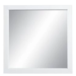 Rabatt ✨ Spiegelprofi Rahmenspiegel KATHI, Ca. 45x45 Cm, Weiß Glänzend 💯